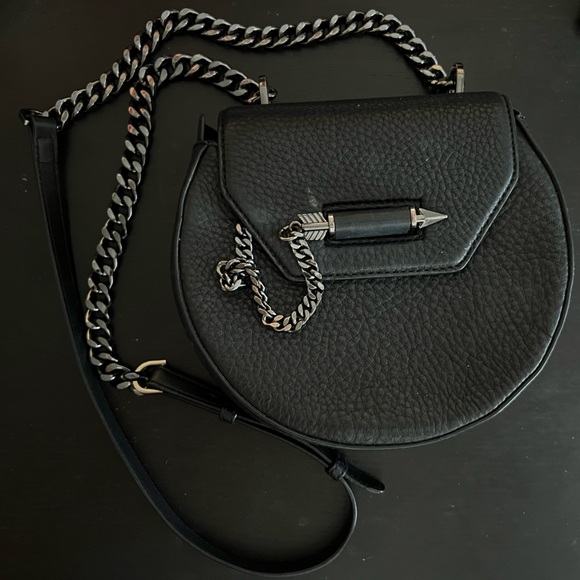 Mackage Leather Round Wilma Crossbody Bag - Picture 4 of 7